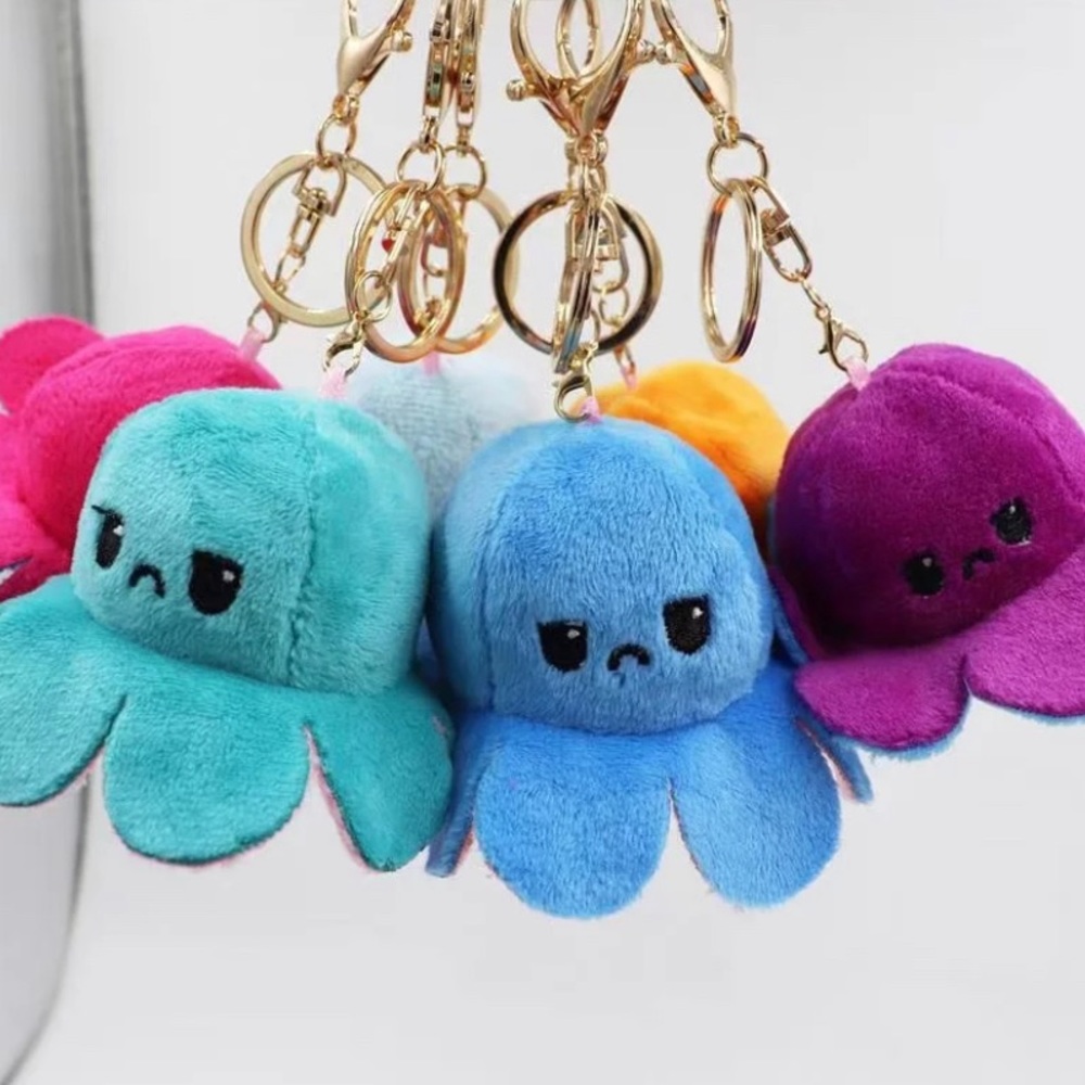 Reversible mood keychain Octopus 🐙